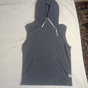 Sleeveless Blue Hoodie